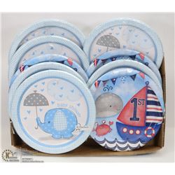 FLAT OF DISPOSABLE PLATES