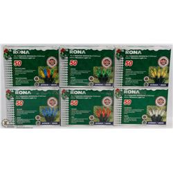 6 BOXES OF RONA LED MINIATURE LIGHT SETS