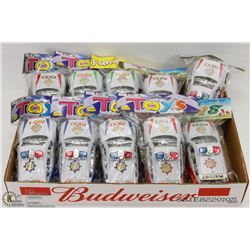 FLAT OF POLICE CAR TOYS