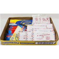 FLAT OF ENVELOPES, RENT RECEIPTS, AND MORE