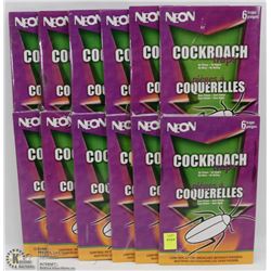 12 PACKS OF COCKROACH TRAPS