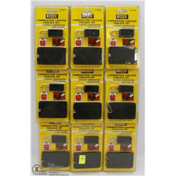 9 COMBINATION LUGGAGE PADLOCK SETS