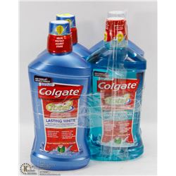 4 BOTTLES OF COLGATE TOTAL MOUTHWASH