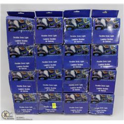 16 FLEXIBLE DESK LIGHTS