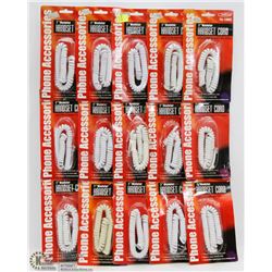 LOT OF 7' PHONE CORDS