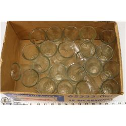 3) 24 VINTAGE 1950S SHRIMP GLASSES.