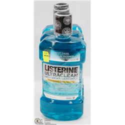 THREE 1L BOTTLES OF LISTERINE MOUTHWASH