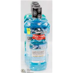 FOUR BOTTLES OF LISTERINE MOUTHWASH