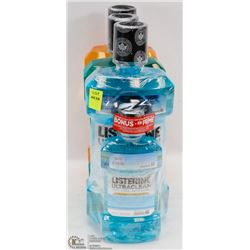 FOUR BOTTLES OF LISTERINE MOUTHWASH