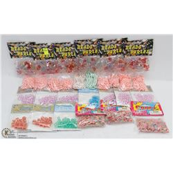 BUNDLE OF ASSORTED BEADS
