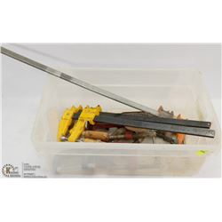 LOT OF VARIOUS CLAMPS.