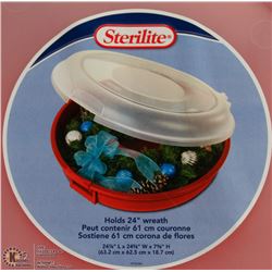 NEW STERILITE WREATH STORAGE CONTAINER WITH