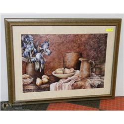 LARGE FRUIT PICTURE FRAMED.