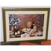 Image 1 : LARGE FRUIT PICTURE FRAMED.