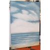 Image 1 : BLUE CANVAS ABSTRACT " SKY PRINT 40"X60"