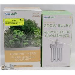 NEW AERO-GARDEN HERB KIT & DELUXE B GROW BULB