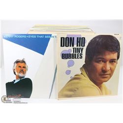 BOX OF LPS INCL JOHNNY MATHIS GREATEST, NAT KING