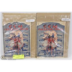 LOT OF 2 CCM SCHOOL EXERCISE BOOKS FROM 1934