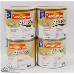 4 TUBS OF NUTRAGIGEN HYPOALLERGENIC INFANT