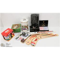 LOT OF COLLECTIBLES INCL MUSICAL BOXES, MICKEY