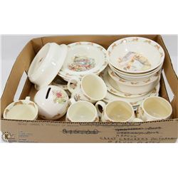 18PC ROYAL DOULTON BUNNYKINS DISH SET.
