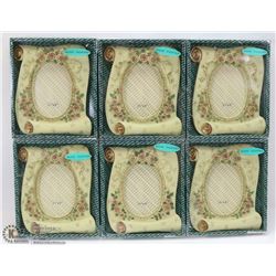 BUNDLE OF 6 ASSORTED PICTURE FRAMES