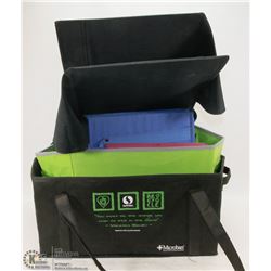 LOT W/12 FOLDABLE FABRIC SOFT STORAGE