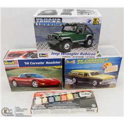 SET OF 3 REVELL MODELS 1966 STATION