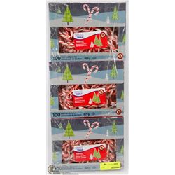 3 BOXES OF MINI PEPPERMINT CANDY CANES