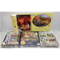 FLAT OF 5 SEALED PUZZLES ALAN GIANA 4500 PC