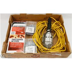 FLAT OF LAMINATE INSTALL KIT, LEVITON WORK LAMP,