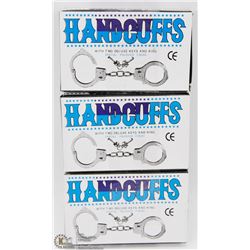 LOT OF 3 HANDCUFFS