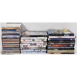 FLAT OF DVDS AND CDS