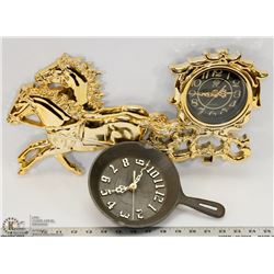 2 WALL  CLOCKS
