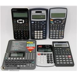 LOT OF CALCULATORS INC TEXAS INSTRUMENTS