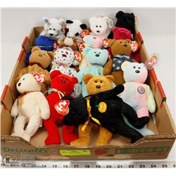 LOT OF 17 BEANIE BABIES.