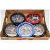Image 1 : FLAT OF 5 PLAYER HOCKEY CLOCKS INCL CROSBY,