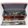 Image 1 : RED TOOL BOX WITH CONTENTS