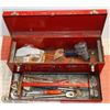 Image 1 : RED TOOL BOX WITH CONTENTS