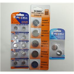 13)  LOT OF LITHIUM & ALKALINE BATTERIES