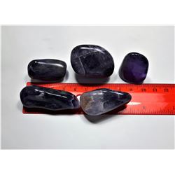 6)  LOT OF 5 NATURAL POLISHED