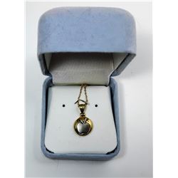 14)  VINTAGE 417 APPLE PENDANT
