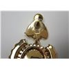 Image 2 : 25)  GOLD TONE, CLEAR CRYSTAL & WHITE