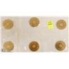 Image 1 : 6 CANADIAN 1967 CONFEDERATION SEALED TOKENS
