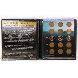 WWII 15 PC USA PENNY COLLECTION.