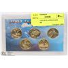Image 1 : 2007 5PC GOLD PLATED STATE QUARTERS