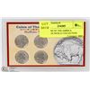 Image 1 : 4PC COINS OF THE AMERICA FRONTIER NICKEL COLLECTION