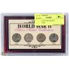 Image 1 : WWII 4 PC SILVER NICKEL COLLECTION