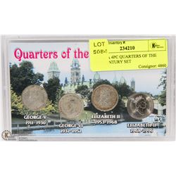 CANADA 4PC QUARTERS OF THE 20TH CENTURY SET