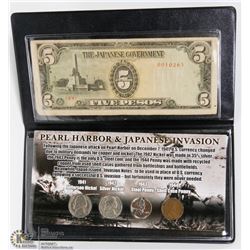 PEARL HARBOR: JAPANESE INVASION 5PC COIN &